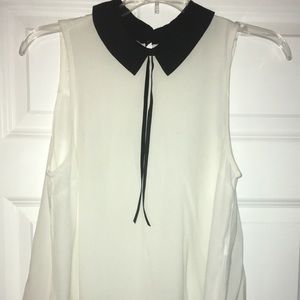 White rayon tank-top